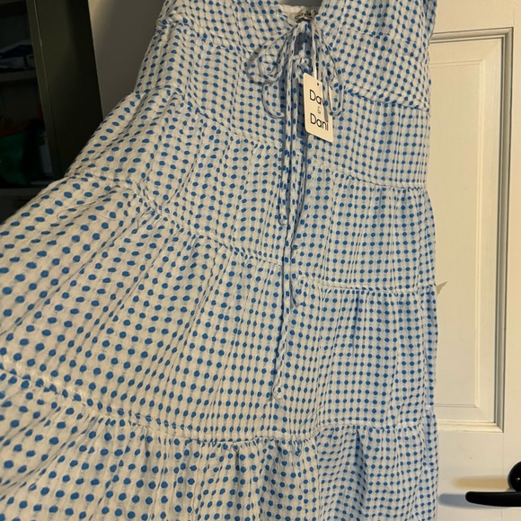 Azure Davi & Dani polka dot blue and white dress ! - Picture 8 of 9